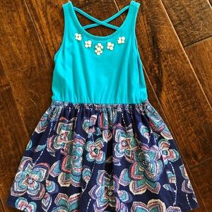 Gymboree Girls Size 6 Dress. Gems around neck.